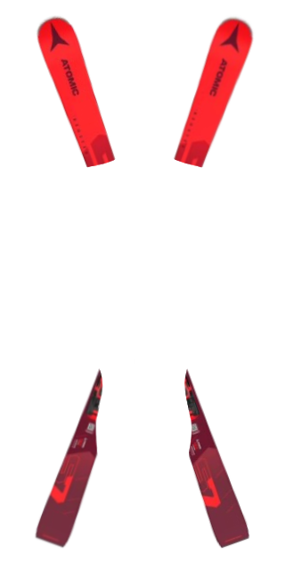 Red Atomic Skis