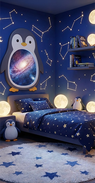 Penguin Bedroom