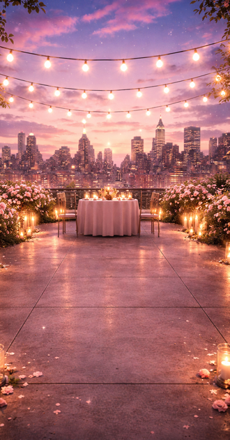 rooftop valentines dinner