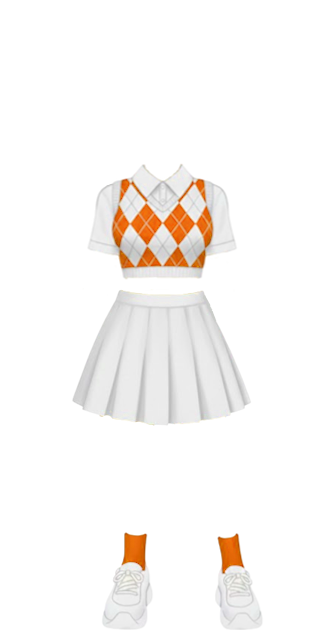 Orange Prep Schoolgirl