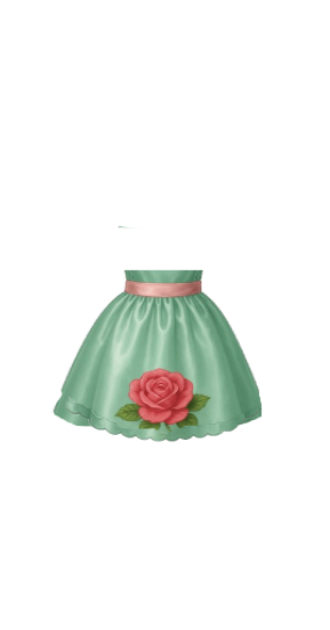 HW Silk Green Apron