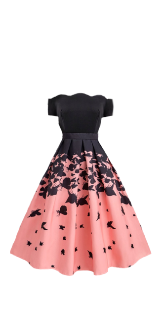 Duochrome Floral Dress