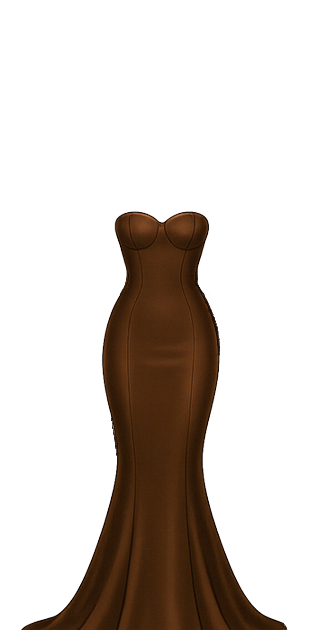 Evening Gown - Chestnut Brown