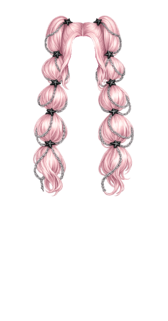 pink bubble braid w chains v1