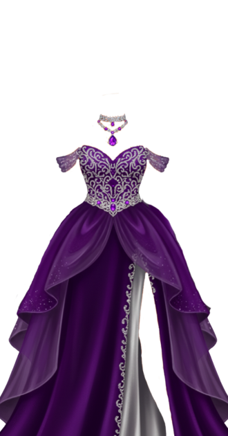 long purple dress