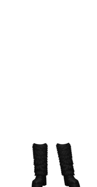 Black Fuzzy Boots