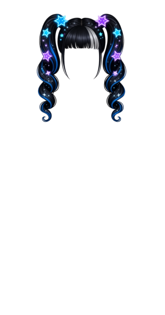 Galaxy Twirl Pigtails