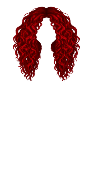 Big red wavy hair