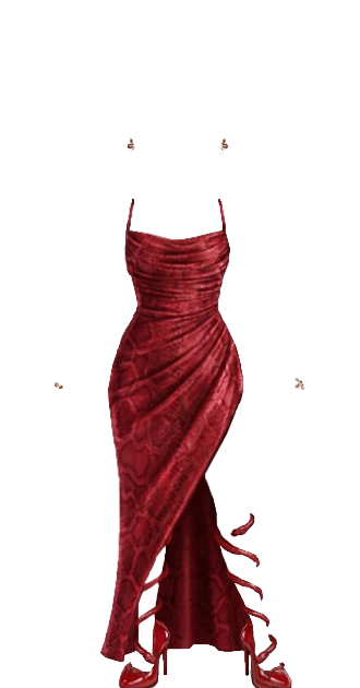Red Snake Dress