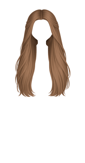 Pinned Back Light Brown