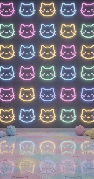 Neon kitties
