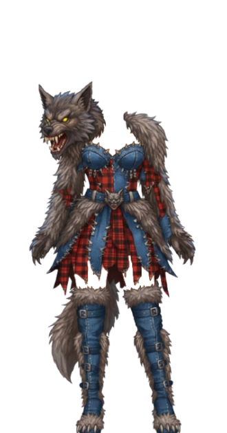 Werewolf Halloween Patchwork